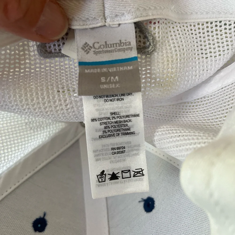 Colombia PFG FLEXFIT Fish Flag Mesh Baseball hat cap  EUC